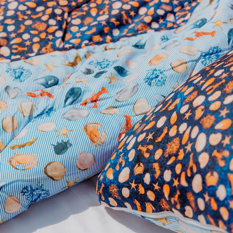 Wasbaar All Season Dekbed | A Fish Named Fred & HappyBed | Seashore