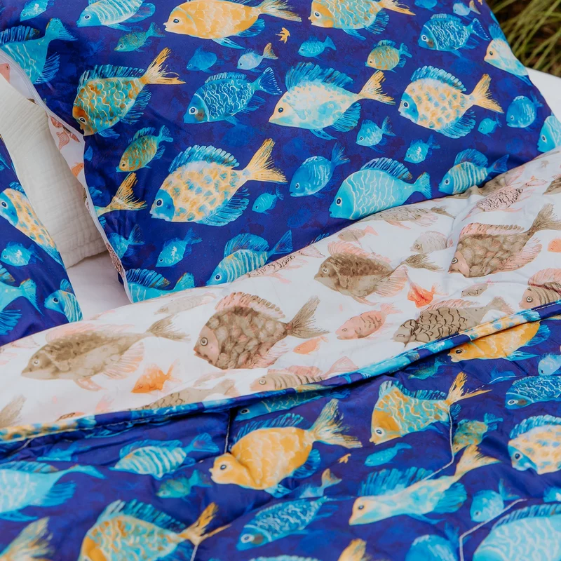 Wasbaar All Season Dekbed | A Fish Named Fred & HappyBed | Fish