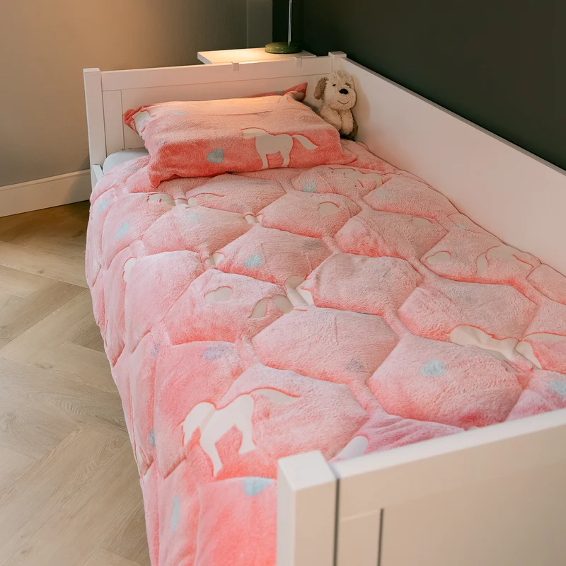Wasbaar Kids All Season Dekbed | Glow In The Dark | Eenhoorn | Met Kussensloop
