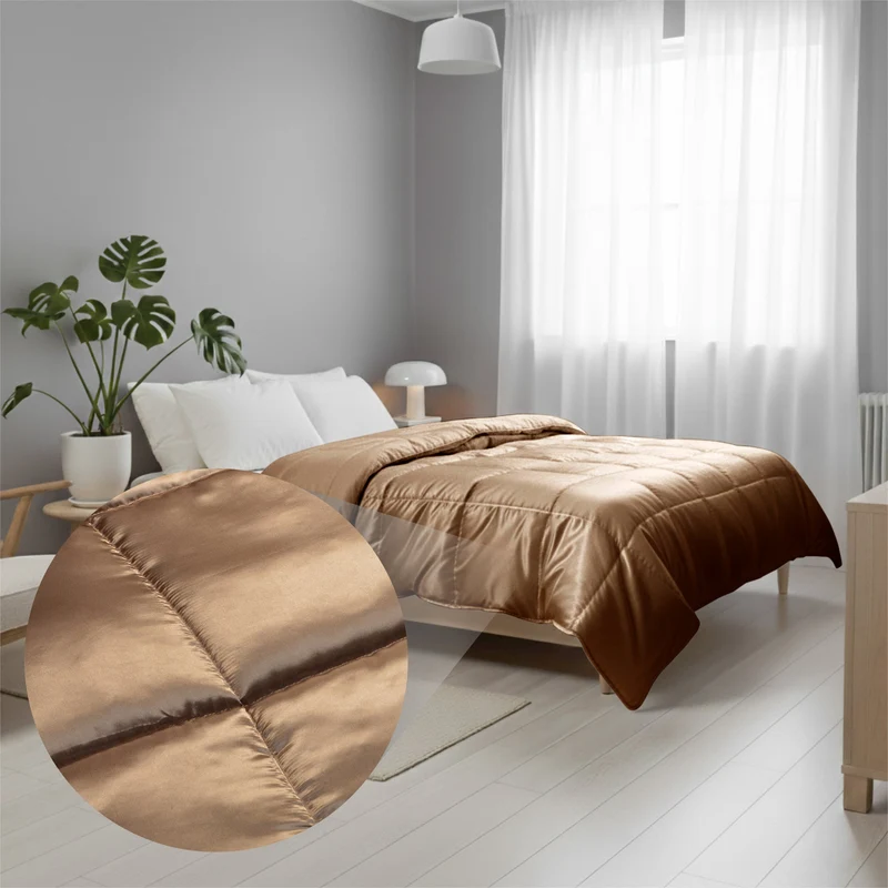 Wasbaar All Season Dekbed | Satijn | Taupe