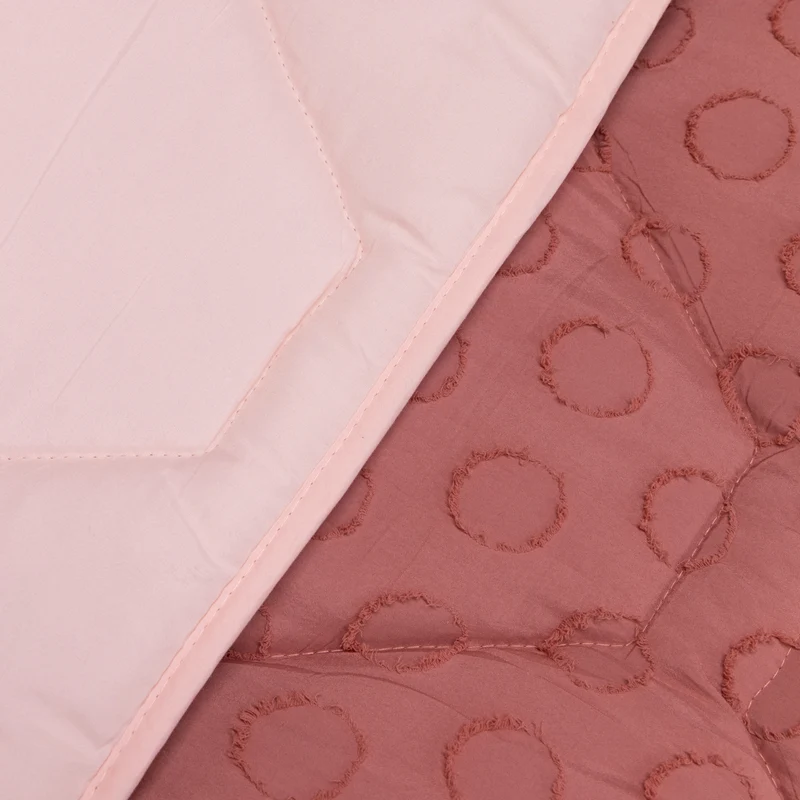 Wasbaar All Season Dekbed | Tufted | Blushed Pink