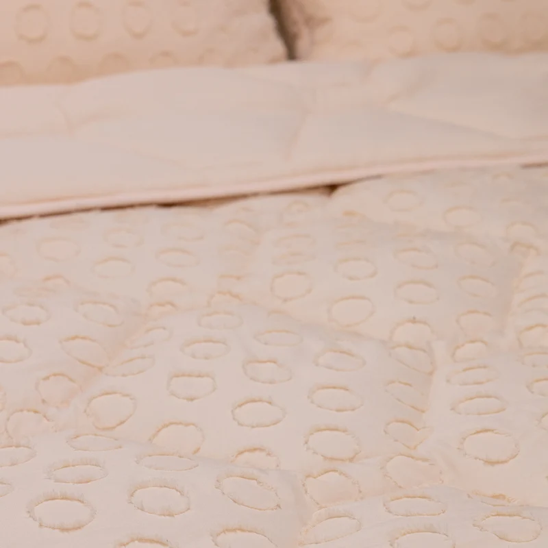 Wasbaar All Season Dekbed | Tufted | Soft Peach