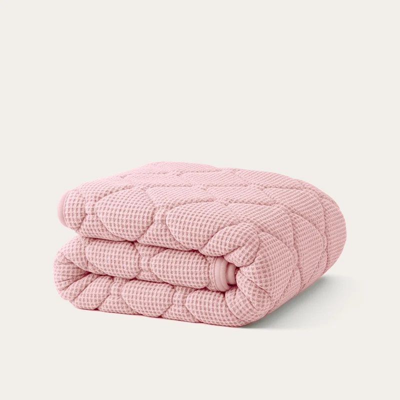 HappyBed Dekbed | Wafel Pink | Voor het hele jaar