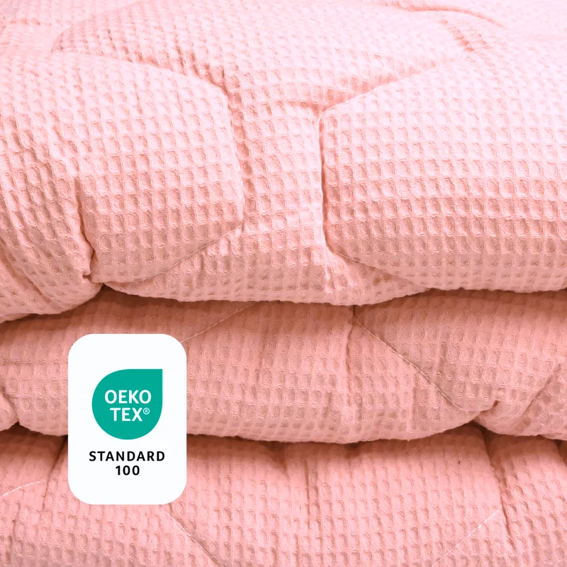 HappyBed Dekbed | Wafel Pink | Voor het hele jaar