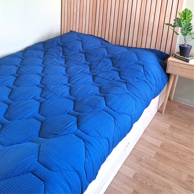 HappyBed Dekbed | Wafel Blue | Voor het hele jaar