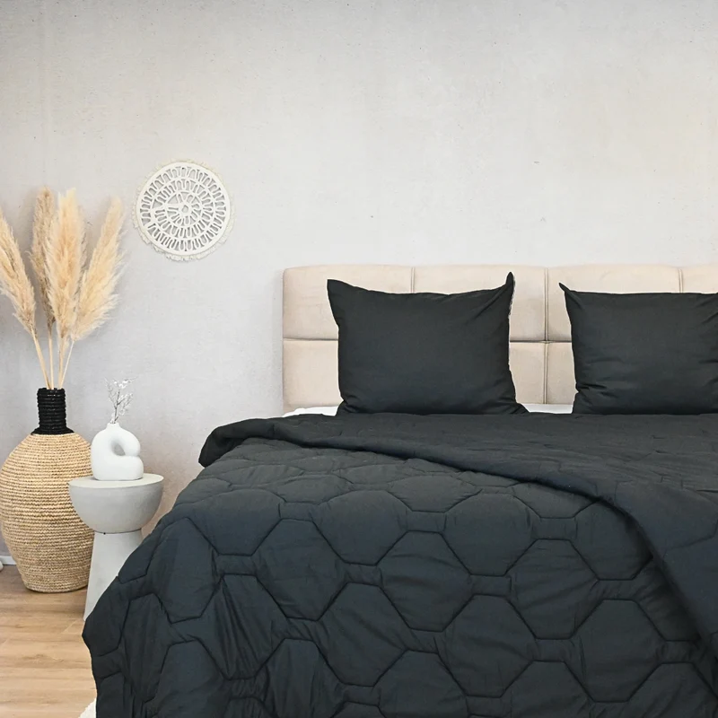 4-Seizoenen Dekbed | Black | Afstelbaar