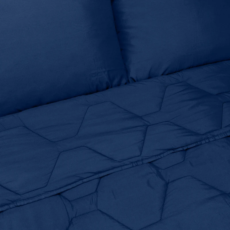 4-Seizoenen Dekbed | Navy | Afstelbaar