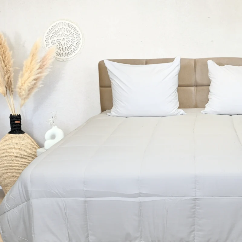 HappyBed Rib Silver Grey - Dekbed voor het hele jaar