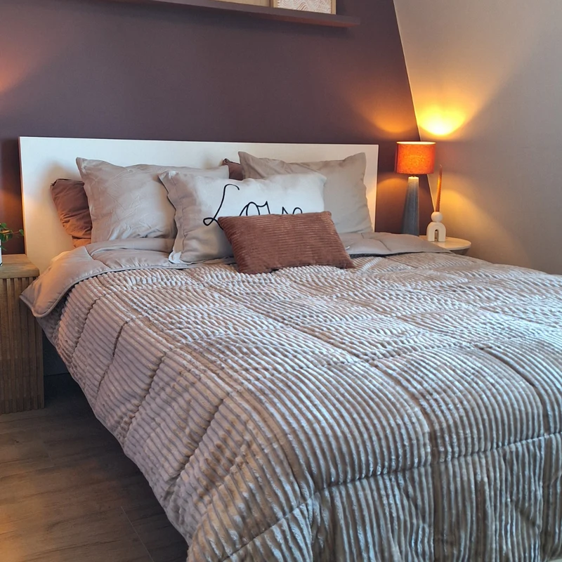 HappyBed Rib Silver Grey - Dekbed voor het hele jaar