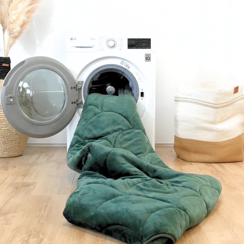 HappyBed Dekbed | Velvet Dark Green | Voor het hele jaar