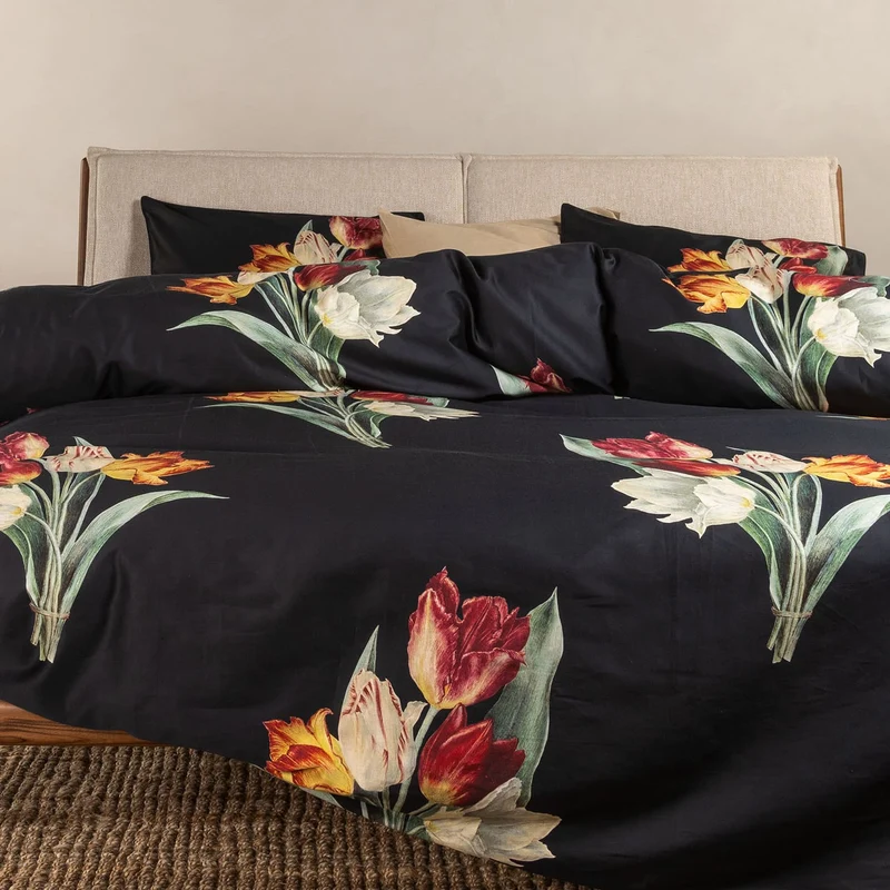 Essenza Tosca Anthracite Satin Bettwäschegarnitur