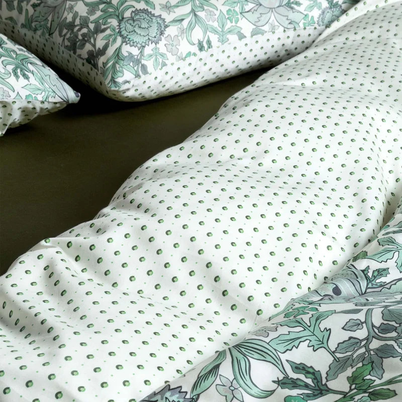 Essenza Ophelia Greenish Satin Bettwäschegarnitur