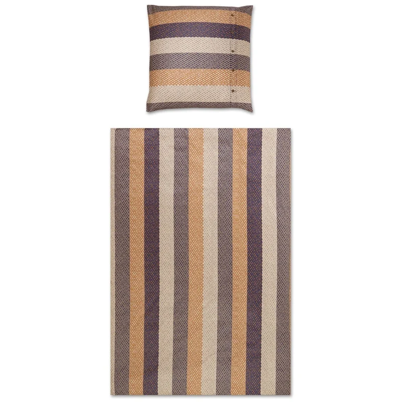 Covered Woven Stripe 700-02 Popeline Bettwäschegarnitur