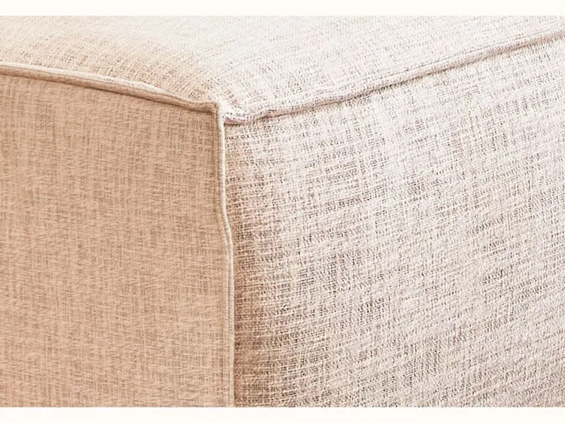 Pouf avec base en bois FOLIA