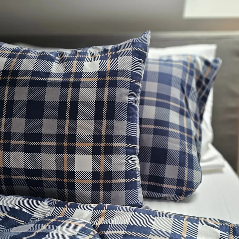 HappyBed Sierkussensloop | Tartan | Set van 2