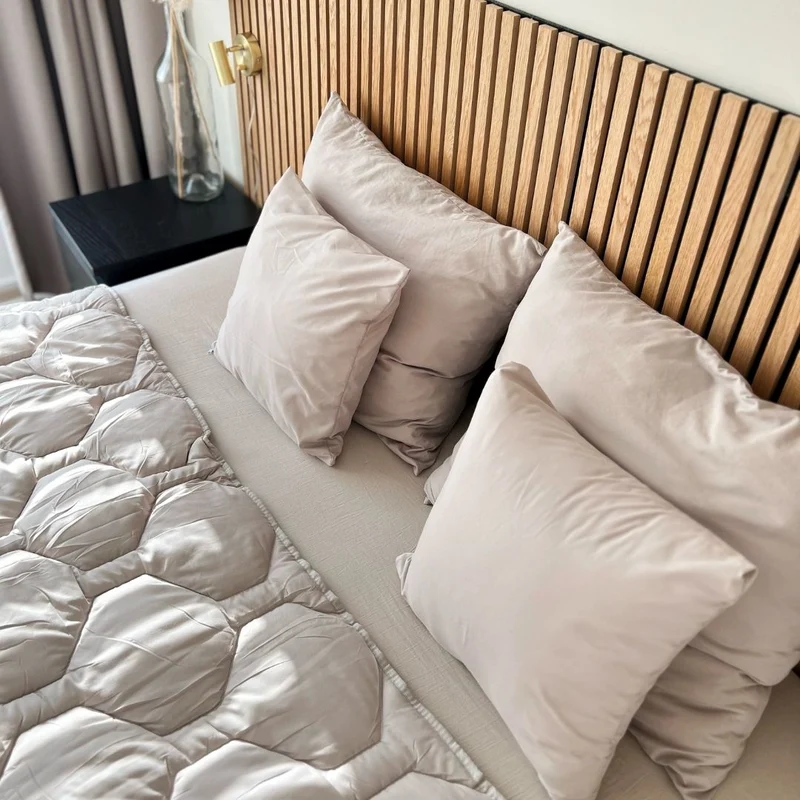 HappyBed Sierkussensloop | Taupe | Set van 2
