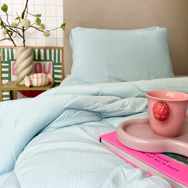 Wasbaar All Season Dekbed | Mousseline | Light Blue