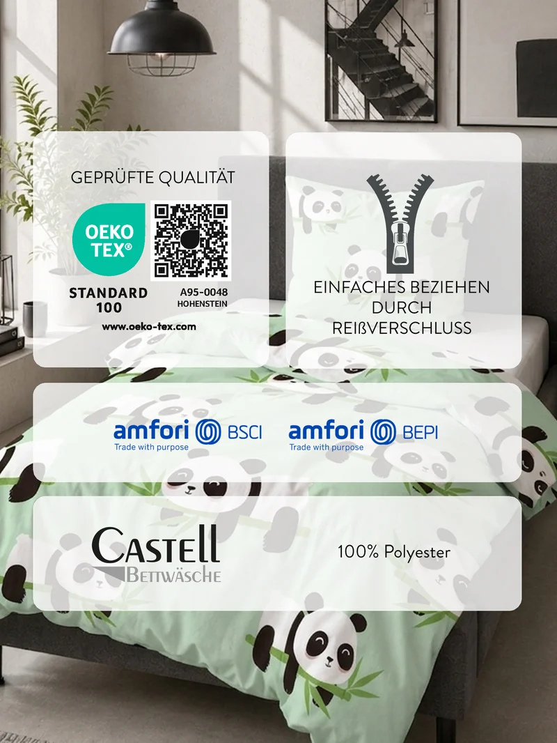 Castell Polar-Fleece Bettwäsche – Mint (0330250)