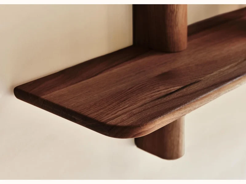 Étagère murale en bois massif BAOBAB - 4 tablettes