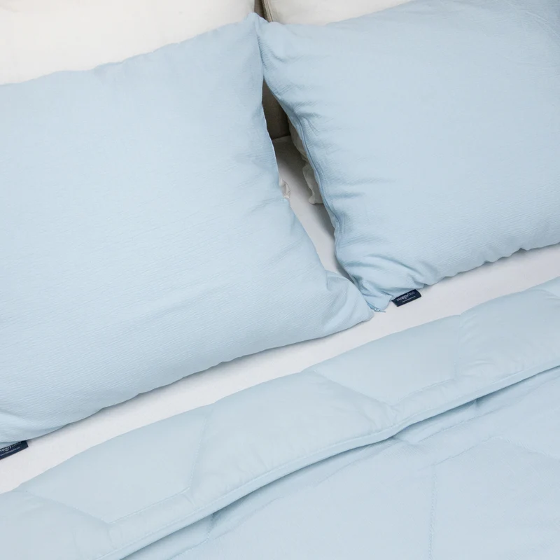 Wasbaar All Season Dekbed | Mousseline | Light Blue