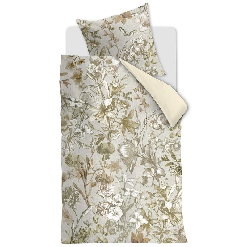 Bedding House Bronte Natural Mako-Satin Bettwäsche