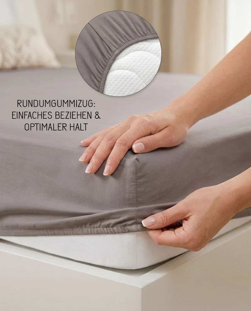 biberna Jersey-Elastic Spannbetttuch (0077866)