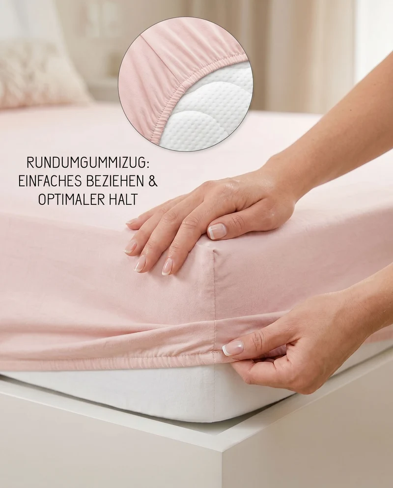 biberna Jersey-Elastic Spannbetttuch (0077866)