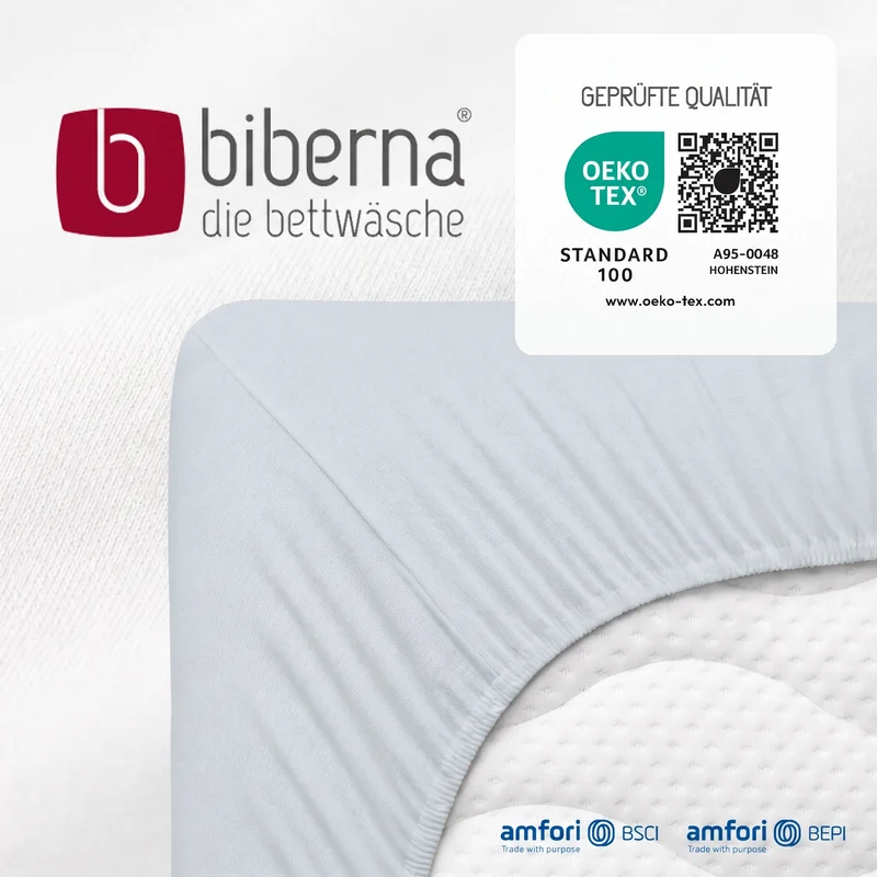 biberna Jersey-Elastic Spannbetttuch (0077866)