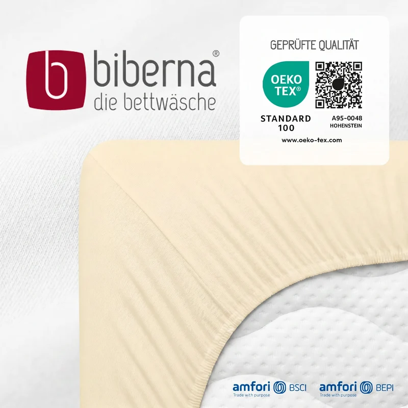 biberna Jersey-Elastic Spannbetttuch (0077866)