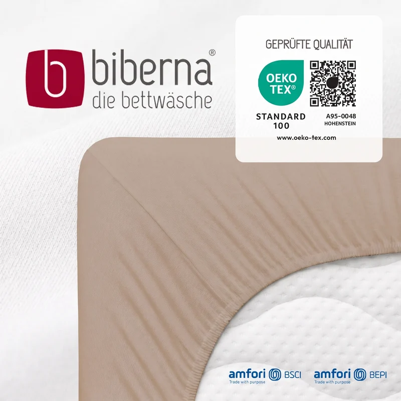 biberna Jersey-Elastic Spannbetttuch (0077866)