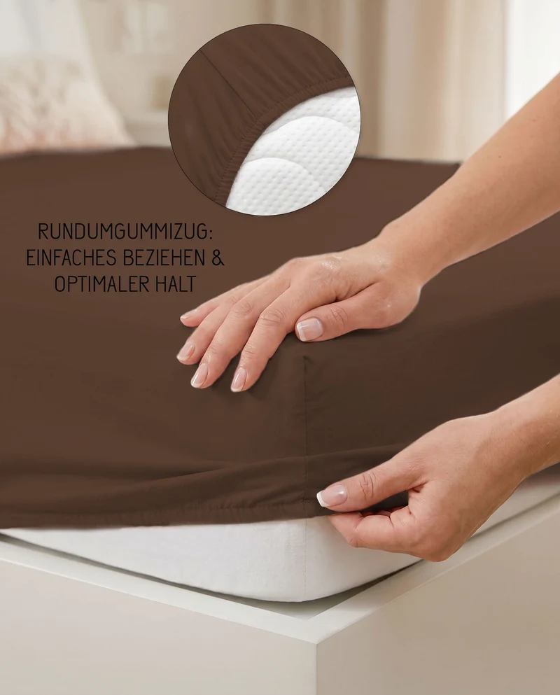 biberna Jersey-Elastic Spannbetttuch (0077866)