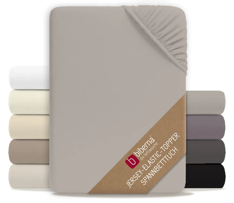 biberna Jersey-Elastic-Topper Spannbetttuch (0077641)