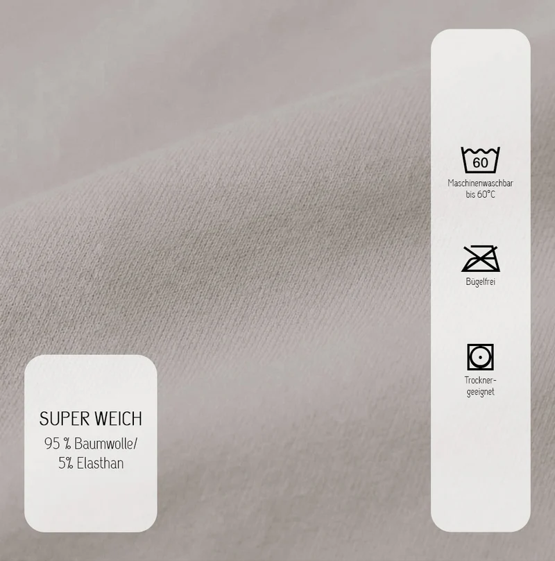biberna Jersey-Elastic-Boxspring Spannbetttuch (0077640)