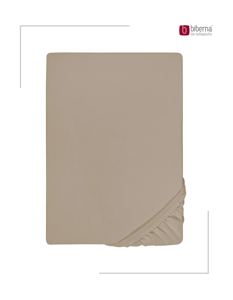 biberna Jersey-Elastic-Boxspring Spannbetttuch (0077640)
