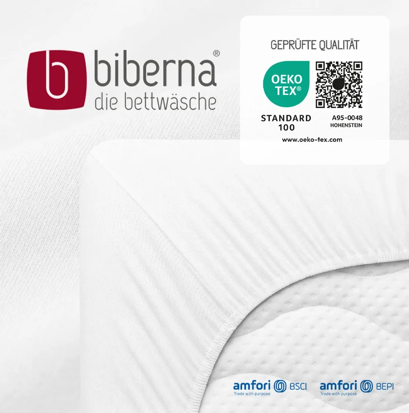 biberna Jersey Spannbetttuch (0077155)