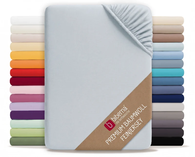 biberna Feinjersey Kinder-Spannbetttuch (0077144)