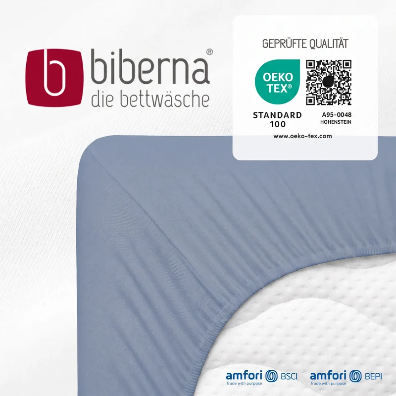 biberna Feinjersey Kinder-Spannbetttuch (0077144)