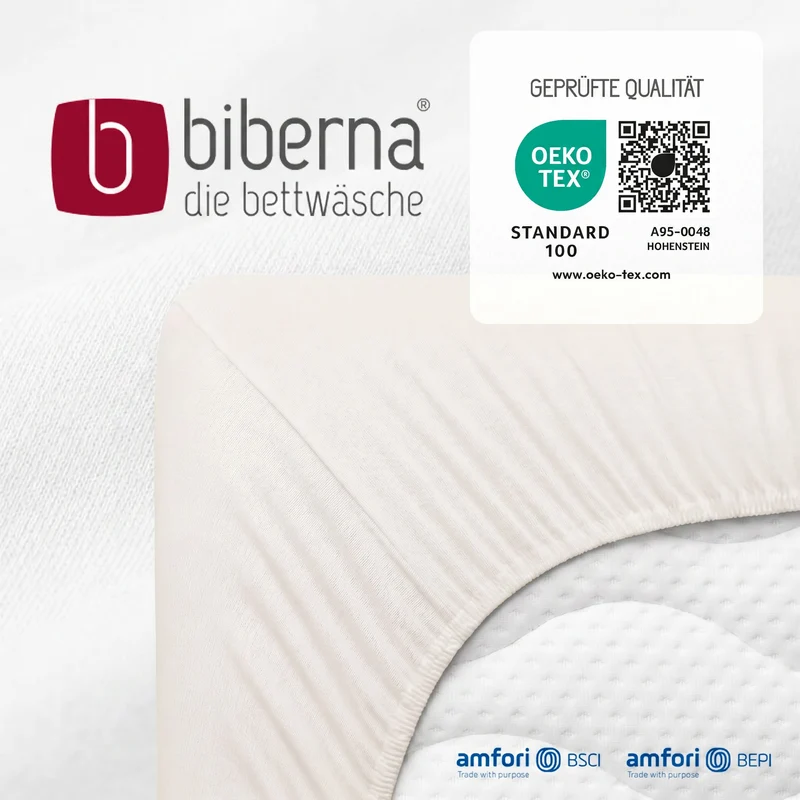 biberna Feinjersey Kinder-Spannbetttuch (0077144)