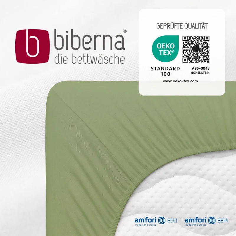 biberna Feinjersey Spannbetttuch (0077144)