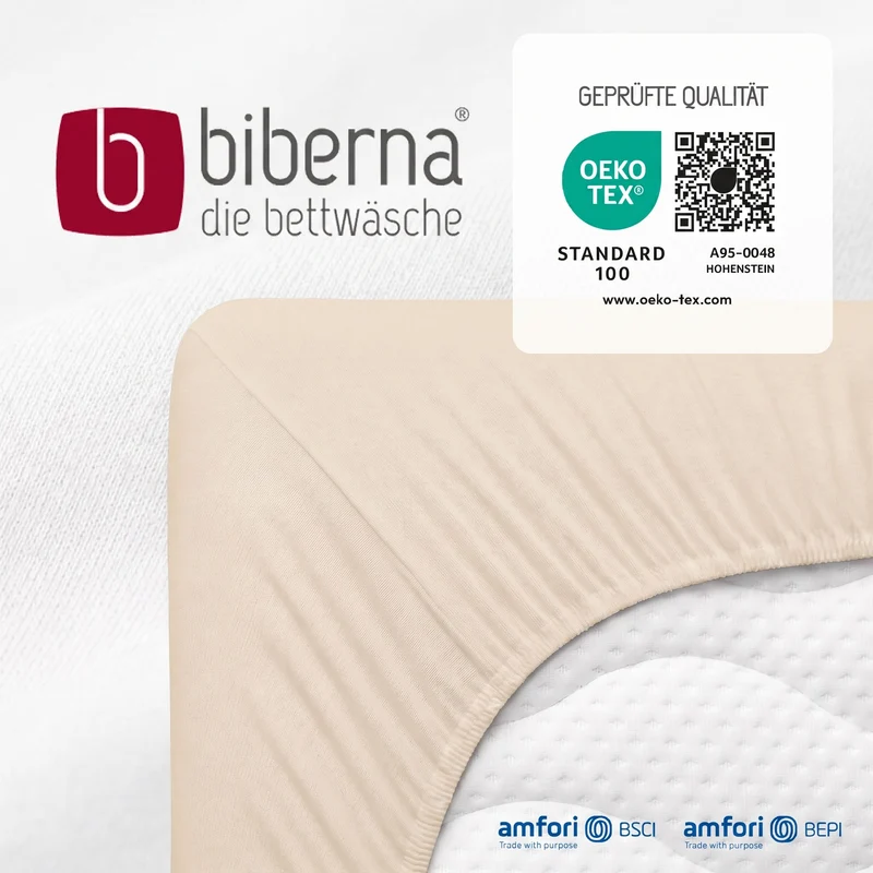biberna Feinjersey Spannbetttuch (0077144)