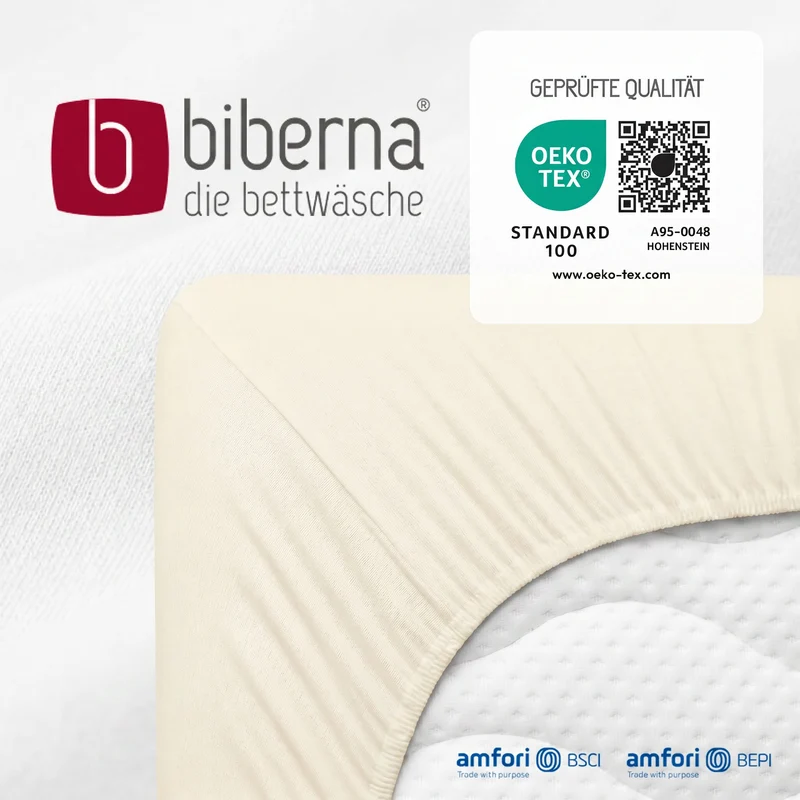biberna Feinjersey Spannbetttuch (0077144)