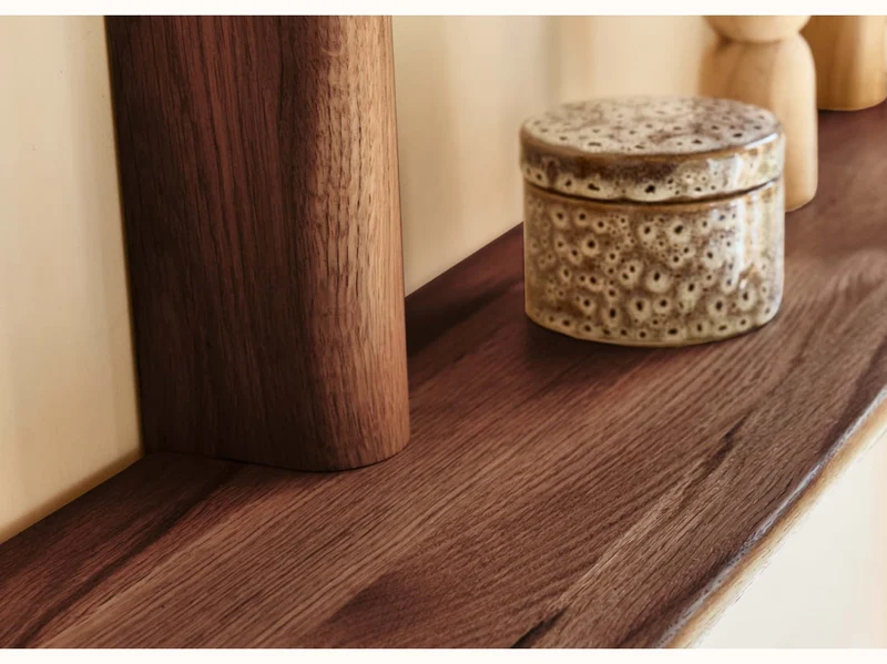 Étagère murale en bois massif BAOBAB - 2 tablettes
