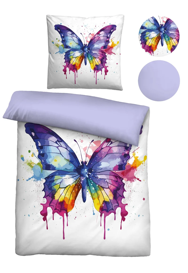 biberna Linon Bettwäsche – Bunt (0044483)