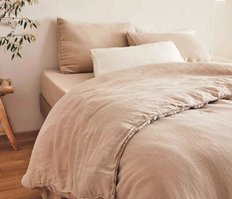 Parure de lit en chanvre
