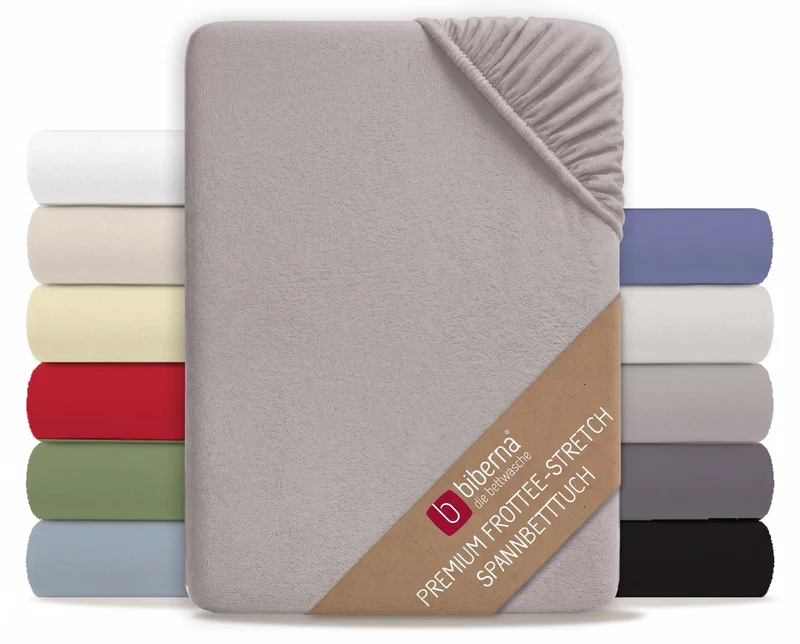 biberna Frottee-Stretch Spannbetttuch (0012344)