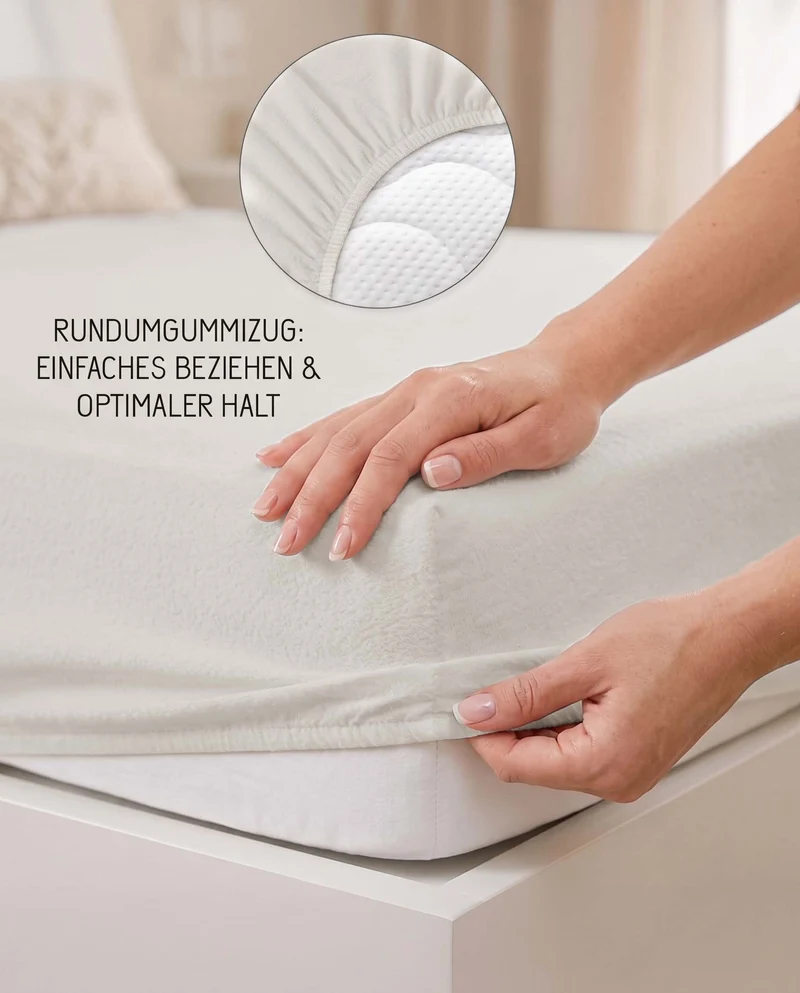 biberna Frottee-Stretch Spannbetttuch (0012344)