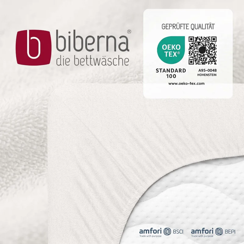 biberna Frottee-Stretch Spannbetttuch (0012344)