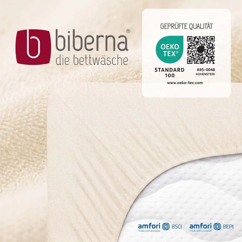 biberna Frottee-Stretch Spannbetttuch (0012344)