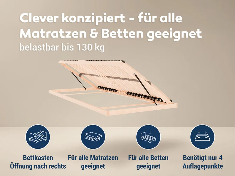 Betten-ABC Madera Bettkasten Lattenrost
