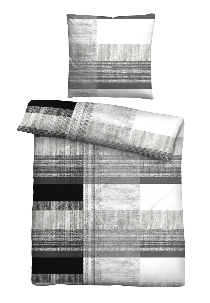 Castell Mikrofaser Bettwäsche – Silber/Grau (0560967)